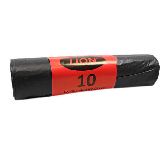 Black Refuse Sacks Black Bin Bags 29 x 34" Roll of 10 31748
