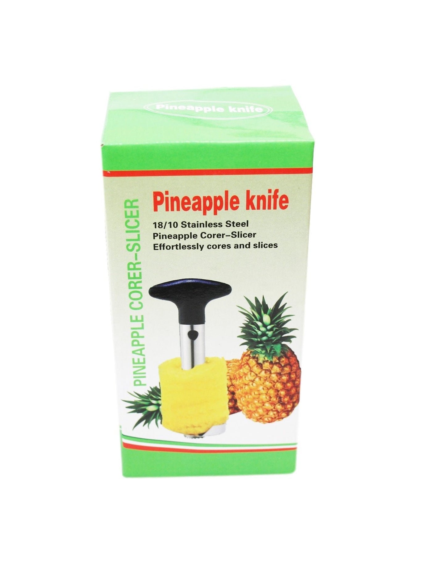 Metal Pineapple Corer Kitchen Tool Fruit Slicer with Plastic Handle 23 x 8 x 3cm 1503