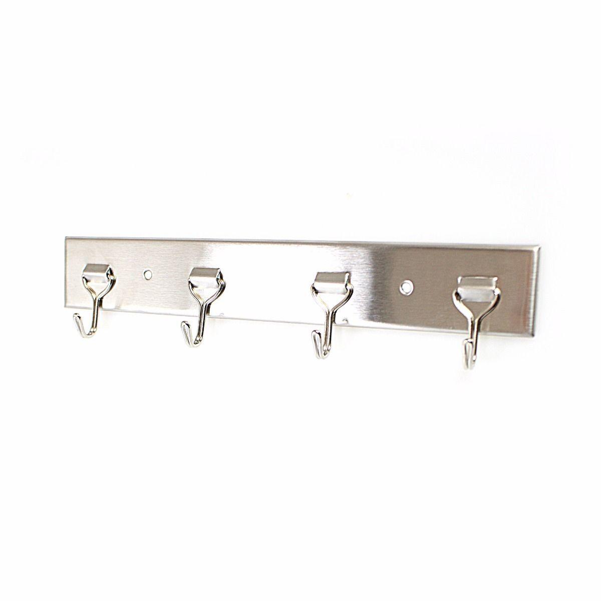 4 Rack Multi Use Hooks Hallway Hanger Coat Handbag Umbrella Hooks 23cm 3253