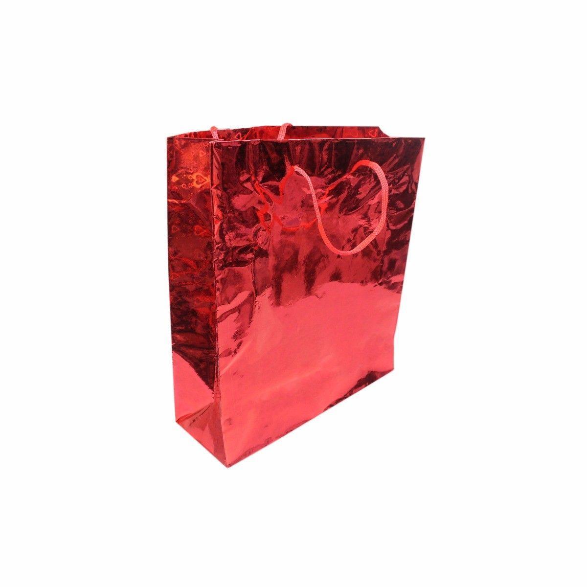 Assorted Colour Holographic Party Birthday Gift Bag 27 x 23 x 8 cm 0813 A
