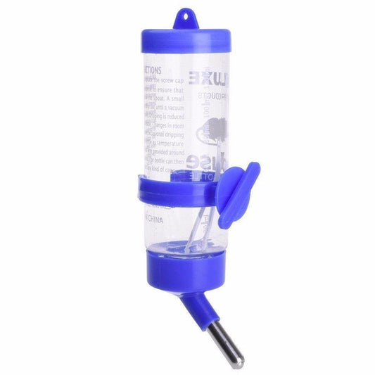 Pet Mouse Hamster Water Bottle Dispenser 125ml Assorted Colours 0054