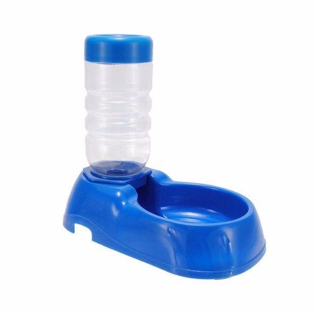 Pet Dog Cat Rabbit Plastic Automatic Food & Water Dispenser Dish Bowl Feeder Assorted Colours 2021