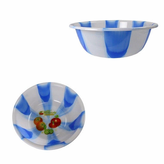 Tie Dye Print Plastic Kitchen Bowl Large 35 cm Assorted Colours 3066