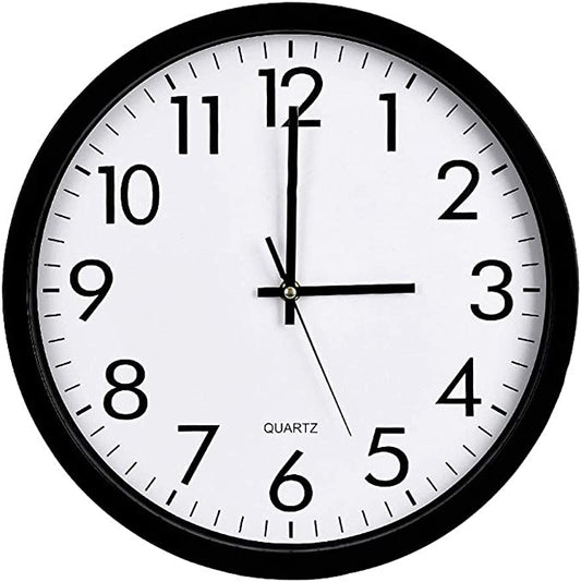 Standard Round Wall Clock 20 cm Assorted Colours 6985