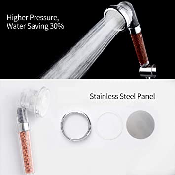 Shower Head Flow With Water Purify Beads Filter 3 Modes 6731