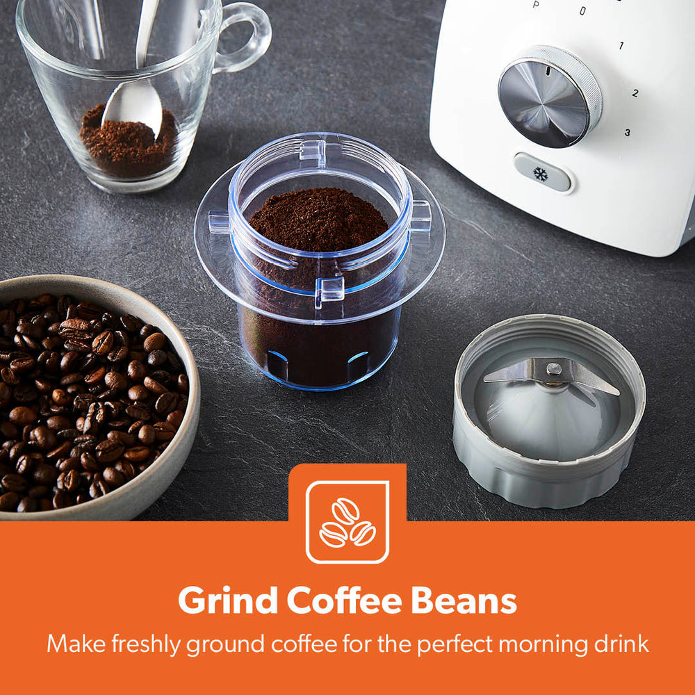 Dual Food Jug Blender and Coffee Grinder 1.8L White GSB44092UKWT