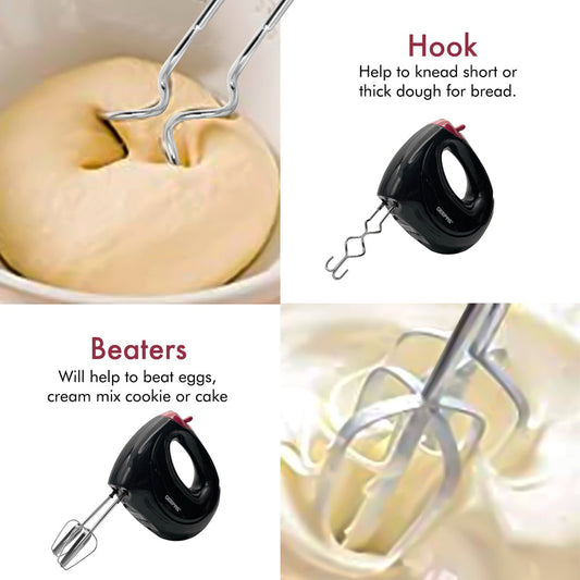 Baking Hand Mixer 7 Speed 150W Black GHM43012BK