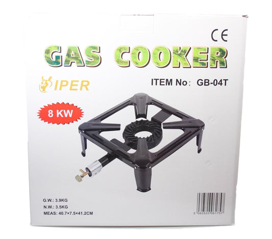 Single Gas Burner Viper Outdoor Camping Gas Stove 8kw 9967 / GB-04T