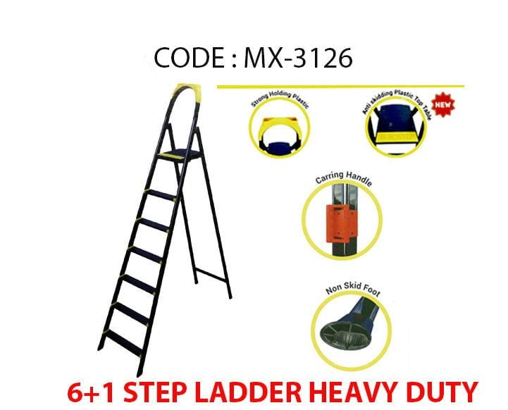 Step Ladder Heavy Duty 6+1 Diy Home MX3126