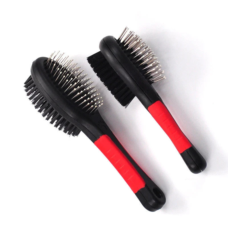Small Double Sided Dog Pet Fur Grooming Brush 17.5 cm 6732