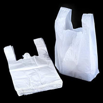 2000 Piece Premium Jumbo White Plastic Carriers Shopping Bags 225 x 345 x 450 mm WP1