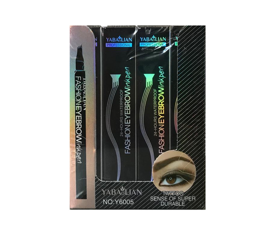 Yabaolian Eyebrow Tattoo Ink Pen 4 Point Tip Box of 24 Y6005