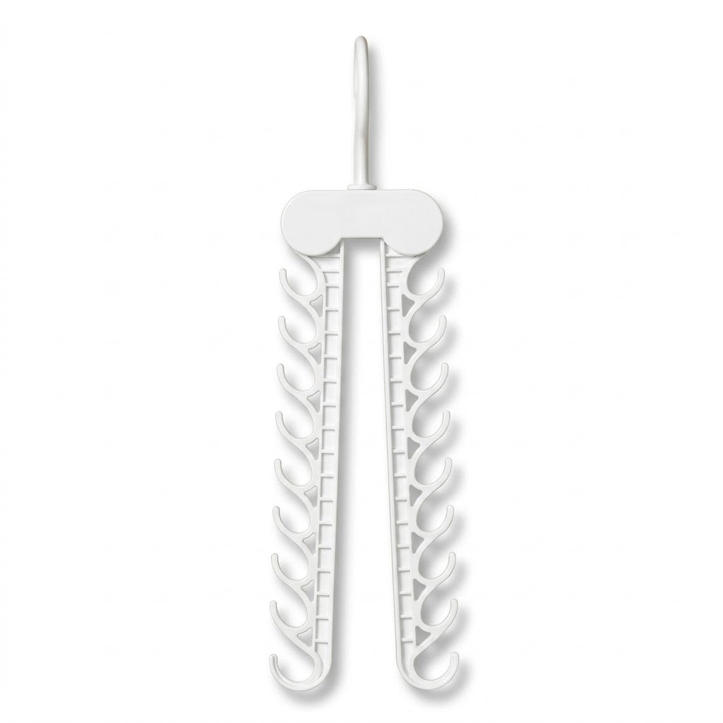 ABS Space-Saving Hanger with Multifunctional Clips – 36 x 9 x 2cm, 118g – SKU 8166