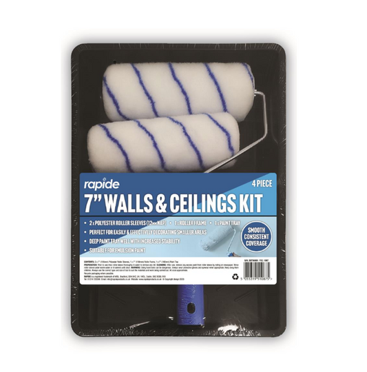 Rapide 7" Wall & Ceilings Paint Tray and Roller Set Kit 1087