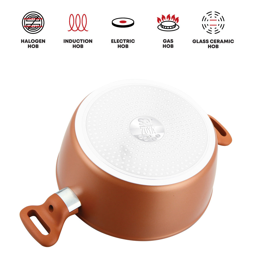 SQ Professional Zoya Forged Stockpot Set of 4 Copper 11712
