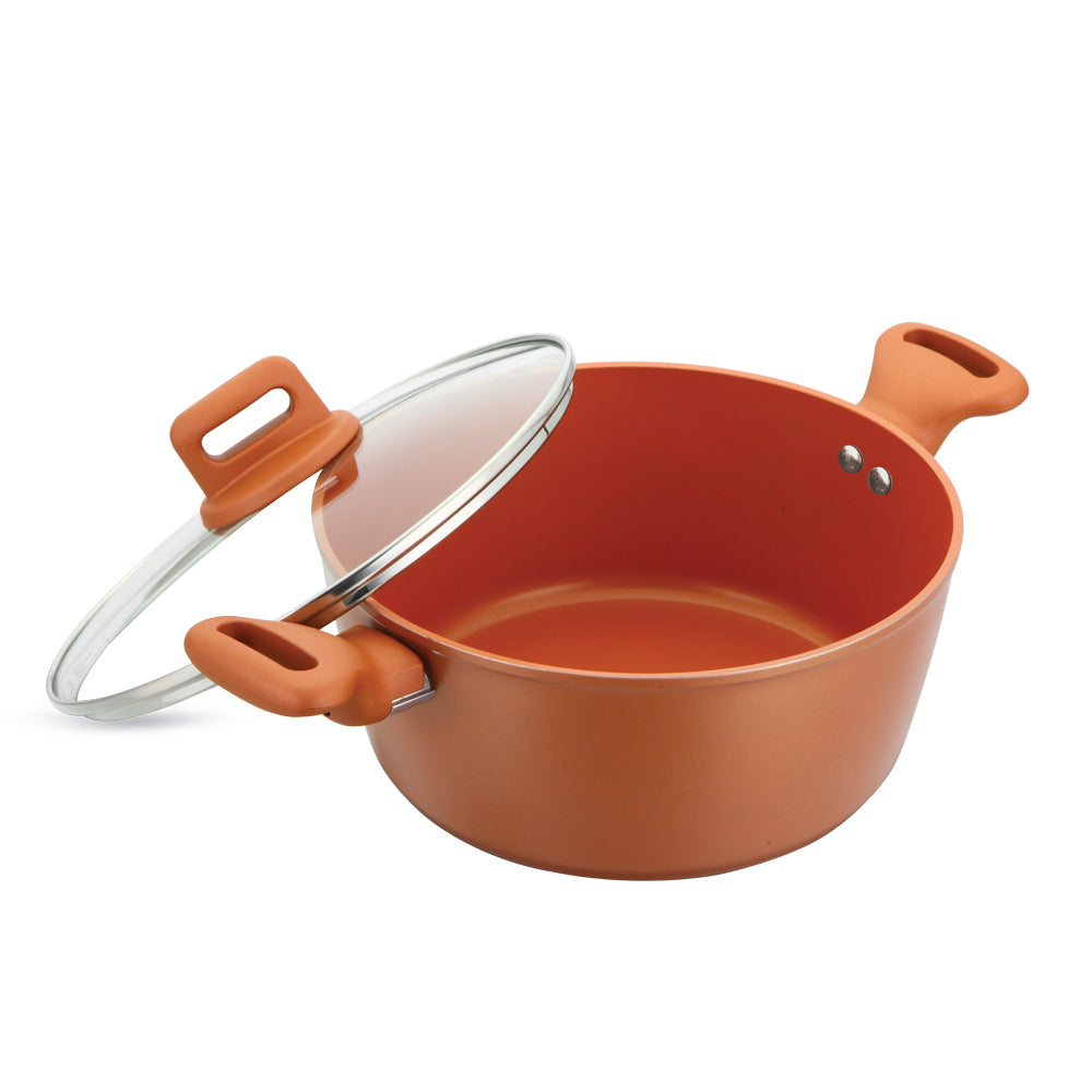 SQ Professional Zoya Forged Stockpot Set of 4 Copper 11712