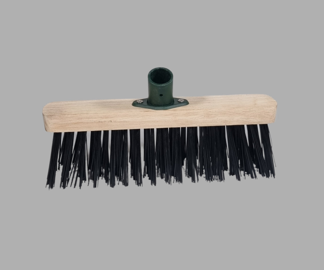 KP 12" PVC Synthetic Bristles Brush Broom Head Black 0790 / KPBLACK12S