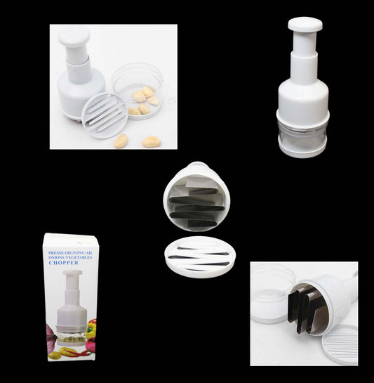 Plastic Kitchen Vegetable Chopper Pressing Cutter Slicer Peeler Dicer 21.5 x 6 x 8cm 1501