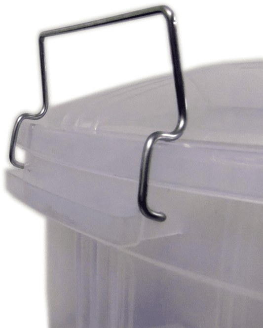 Clear Plastic Storage Bin Bucket with Lid 70 Litre AK557