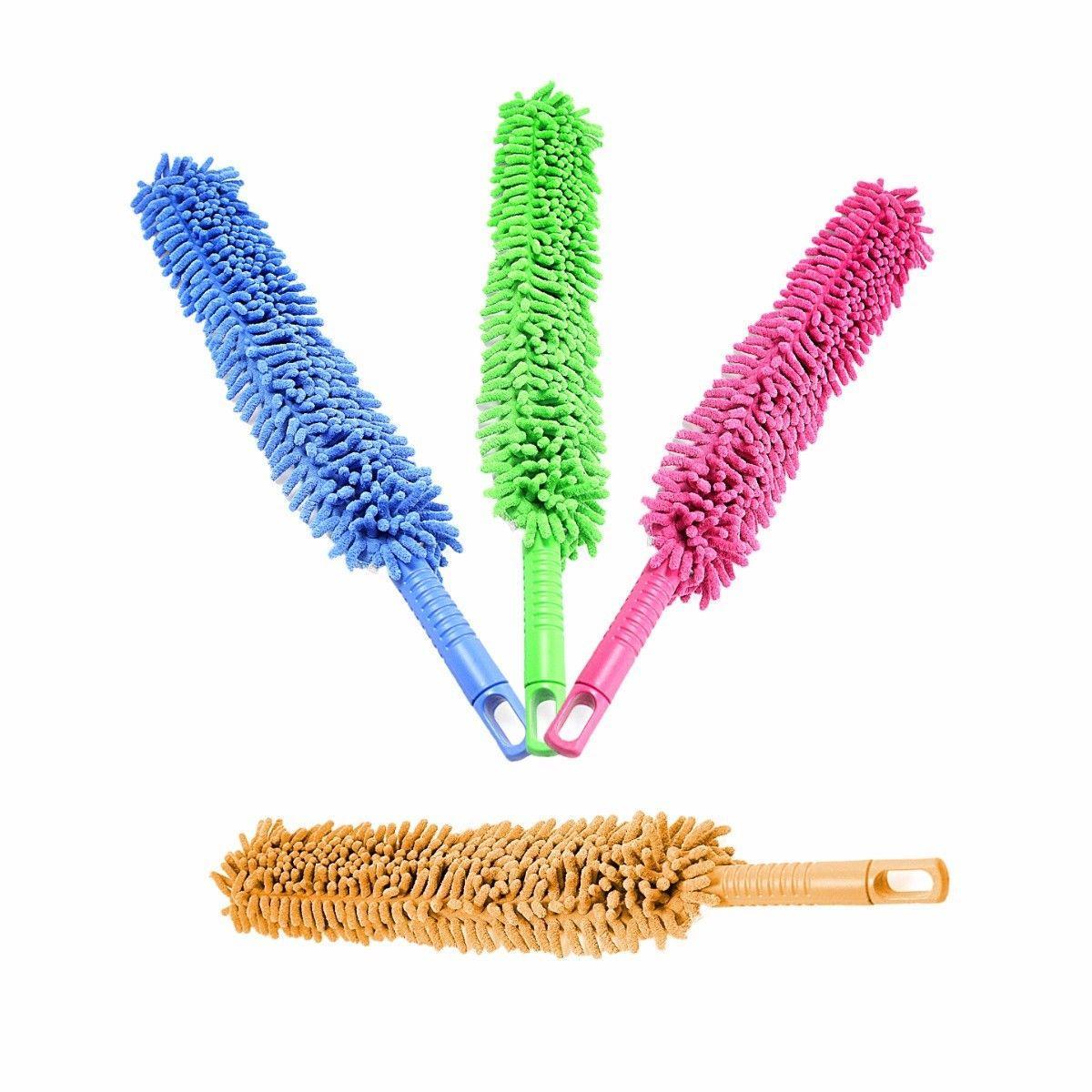 Flat Bar 1 Pcs Multi Colours  Microfibre Duster Clean Radiators Blinds Picture Frames Anti Static Dusters Home 2800