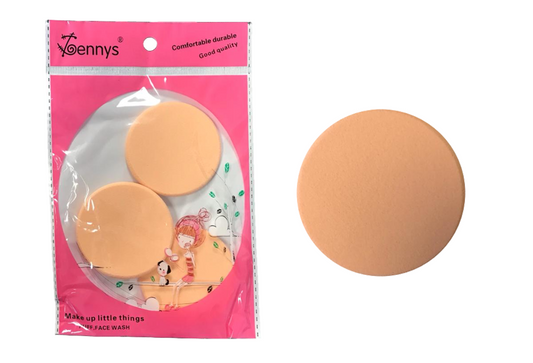 Cosmetic Make up Puff Cleansing Sponge Pad 5.4 cm Pack of 3 2867