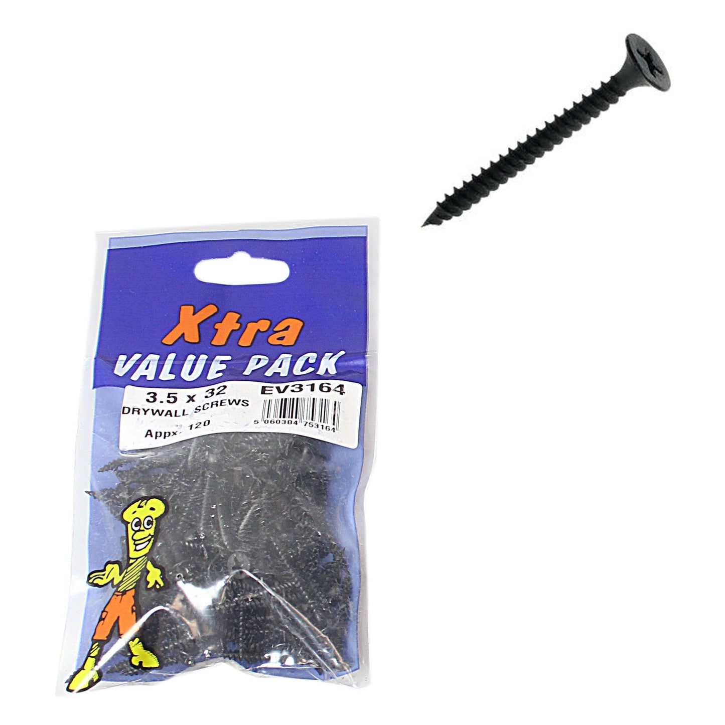 3.5 x 32 Dry Wall Screws Approx 120 Xtra Value Diy 3164