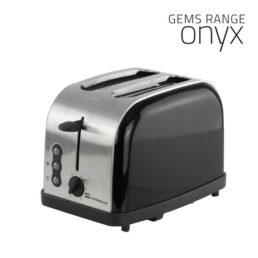 SQ Professional Gems Legacy 2 Slice Toaster 900W Onyx 3433 A