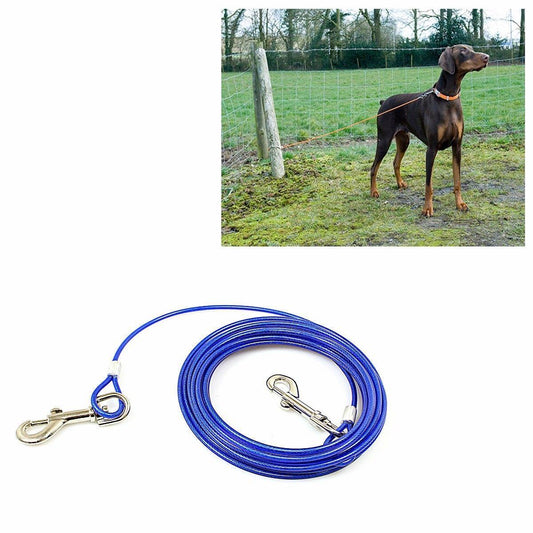 Pro 20ft Strong High Impact Extra Long Dog & Pet Tie Out Cable 4616
