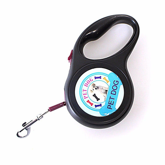 Retractable Dog Pet Lead Training Walking Leash 3m Assorted Designs and Colours 4607