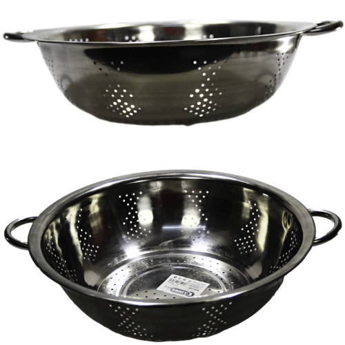 Stainless Steel Strainer Bowl Colander 2 Handles 32cm Approx 08584