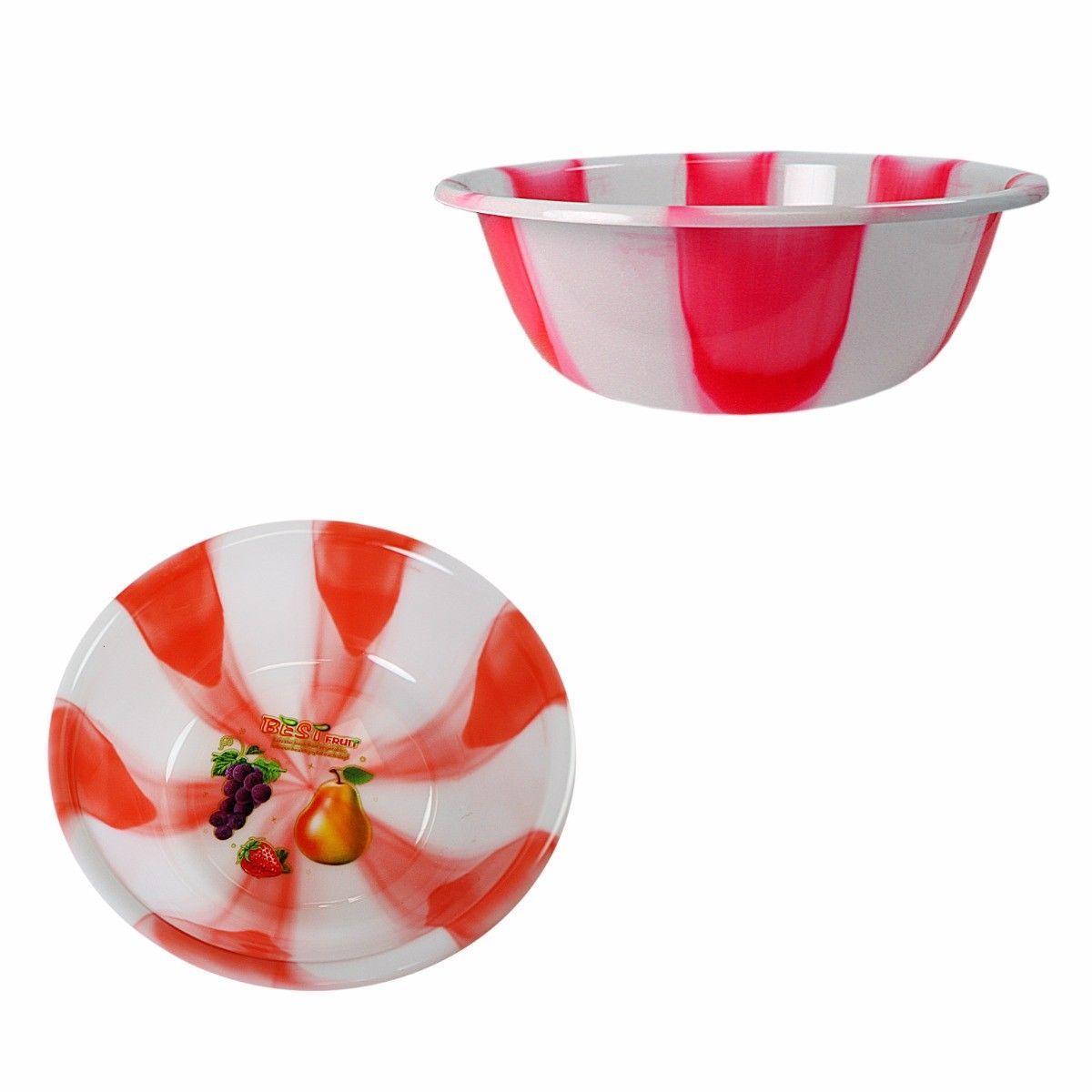 Tie Dye Print Plastic Kitchen Bowl Medium 31.5 cm Assorted Colours 3065