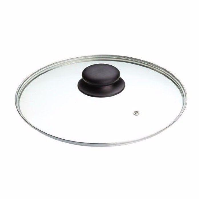 34cm Clear Glass Pan Lid With Knob Replacement Pan Lid 0791