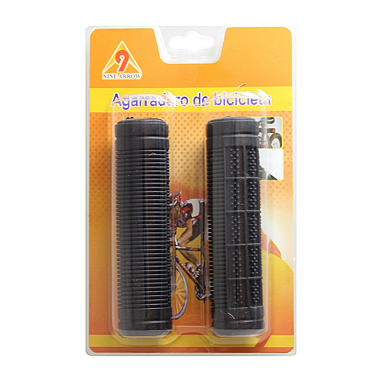Bike Bicycle Rubber Grip Handles Pack of 2 Assorted Colours 1851