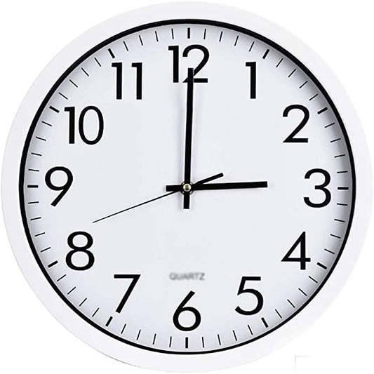 Standard Round Wall Clock 22 cm Assorted Colours 6986