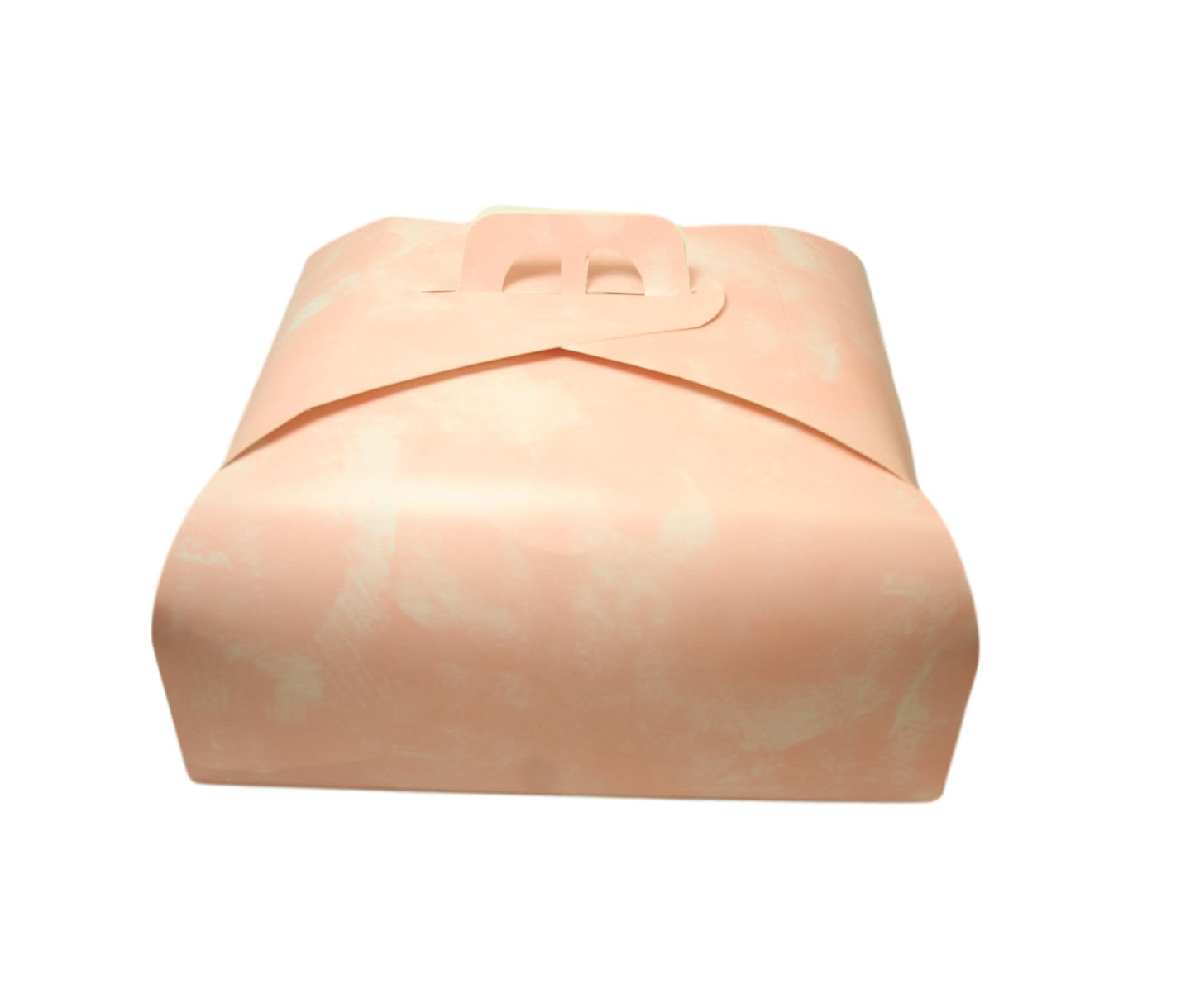 Paper Cake Box Pink/Gold Festive Square Easy Assemble Cake Box 6270