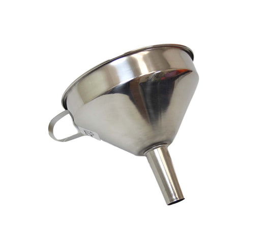 Metal Funnel Home Kitchen Liquid Pouring Funnel With Hand Piece 16cm 6618