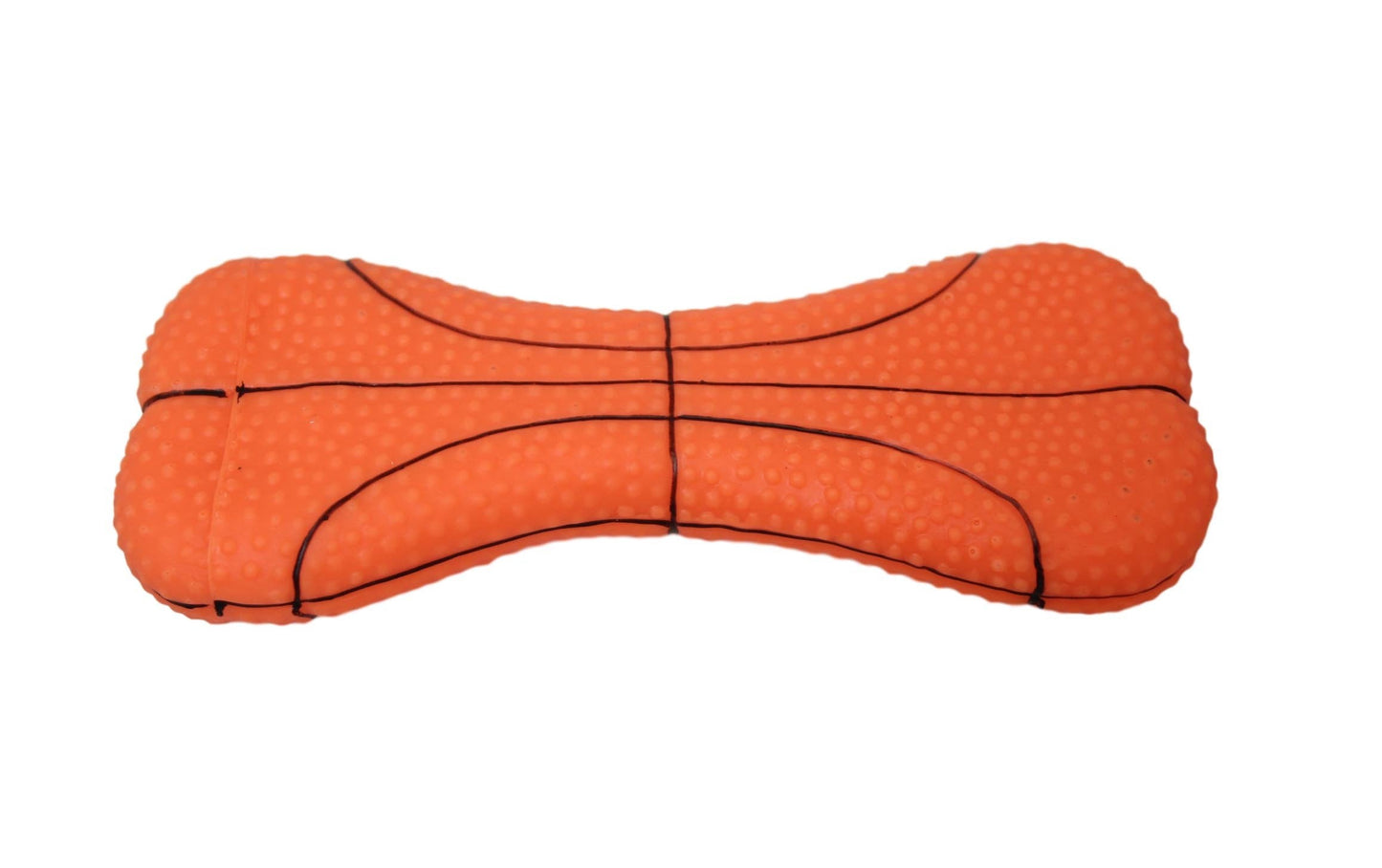 Pet Dog Toy Squeaky Bone with Basketball / Rugby Design 16.5cm 6546 A (Large Letter)