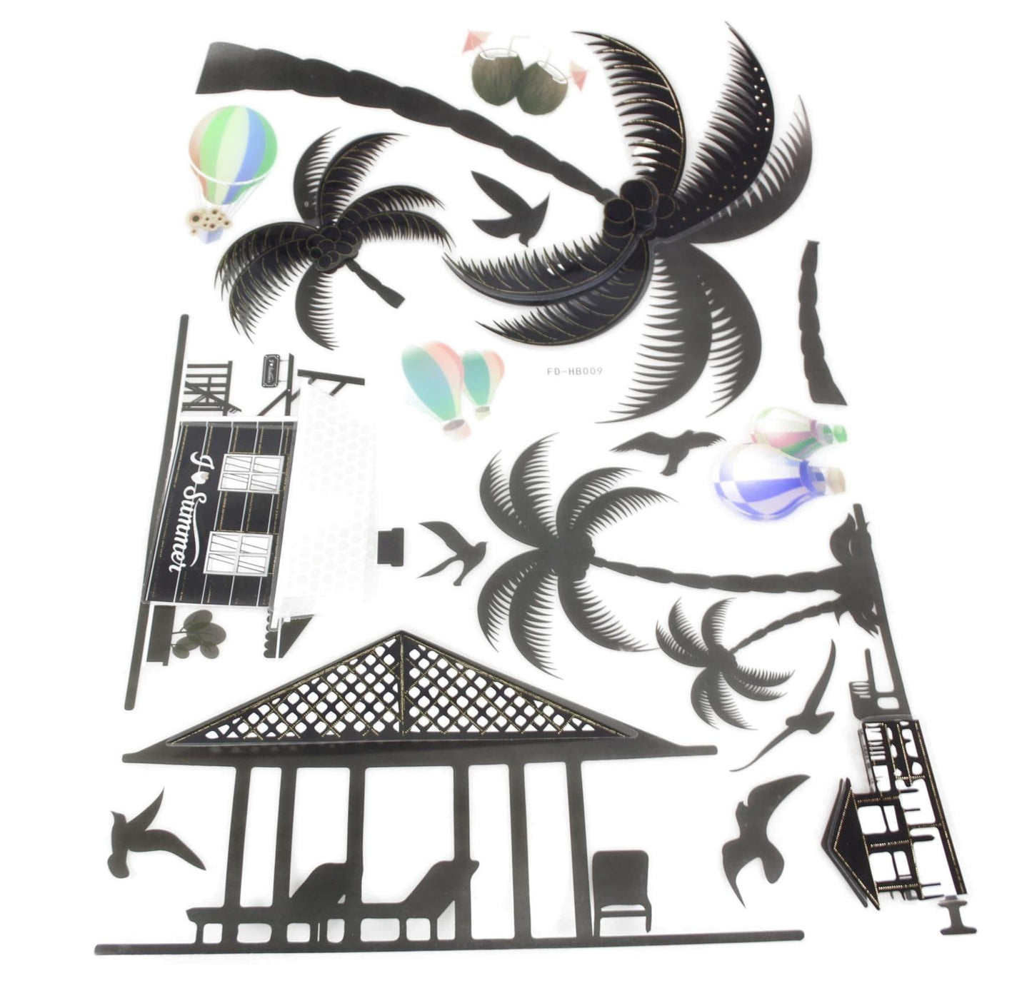 Room Décor Large Wall Stickers 60 x 37 cm Assorted Designs 6609