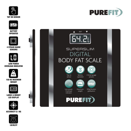 Square Digital Bathroom Body Fat Weighing Scale 28 x 28 x 2.8cm 6801