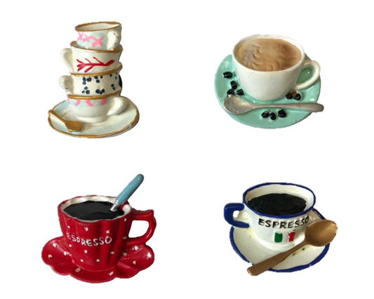 Fridge Magnet Coffee Espresso Cup Design 5 cm Assorted Designs 7048