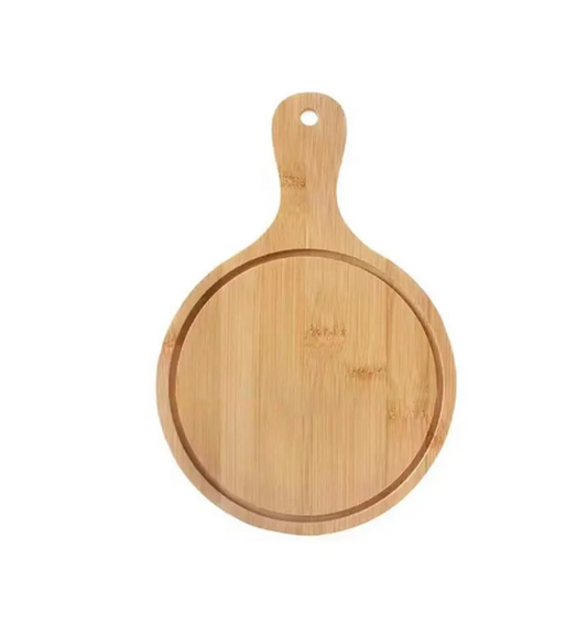 Wooden Pizza 201Plate Serving Chopping Board Small 22.5 x 34.5 x 1 cm 7201