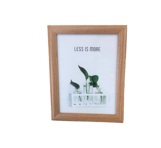 Wooden Photo Frame 4" x 6" Assorted Colours 7417