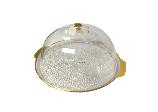 Transparent Plastic Cake Pastry Display Food Storage Dome with Lid 32 x 13 cm 7443