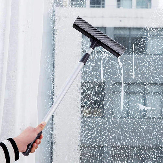 Dual Plastic Bathroom Window Wiper Squeegee and Sponge 61 cm 6972 A