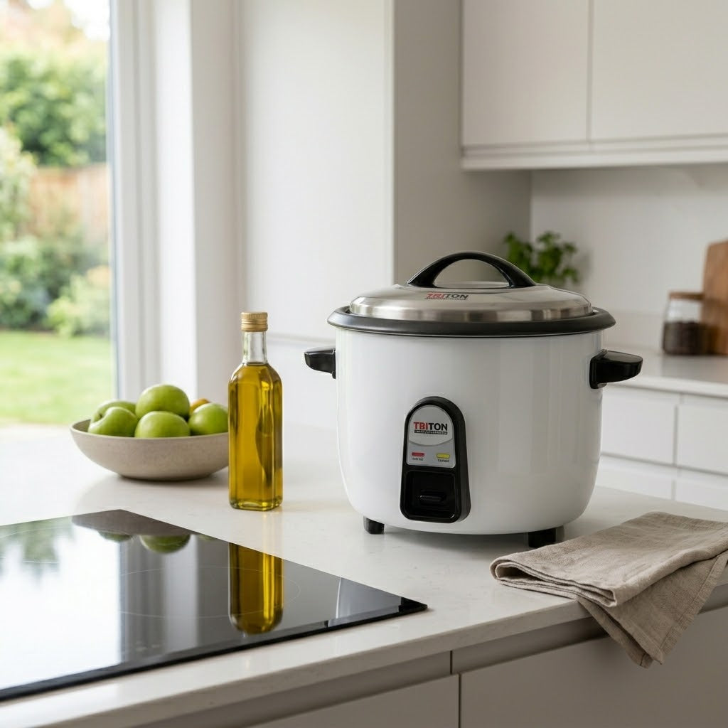 Rice Cooker 10 Litre Triton White Inner Pot 3000W Energy-Efficient SKU 10L