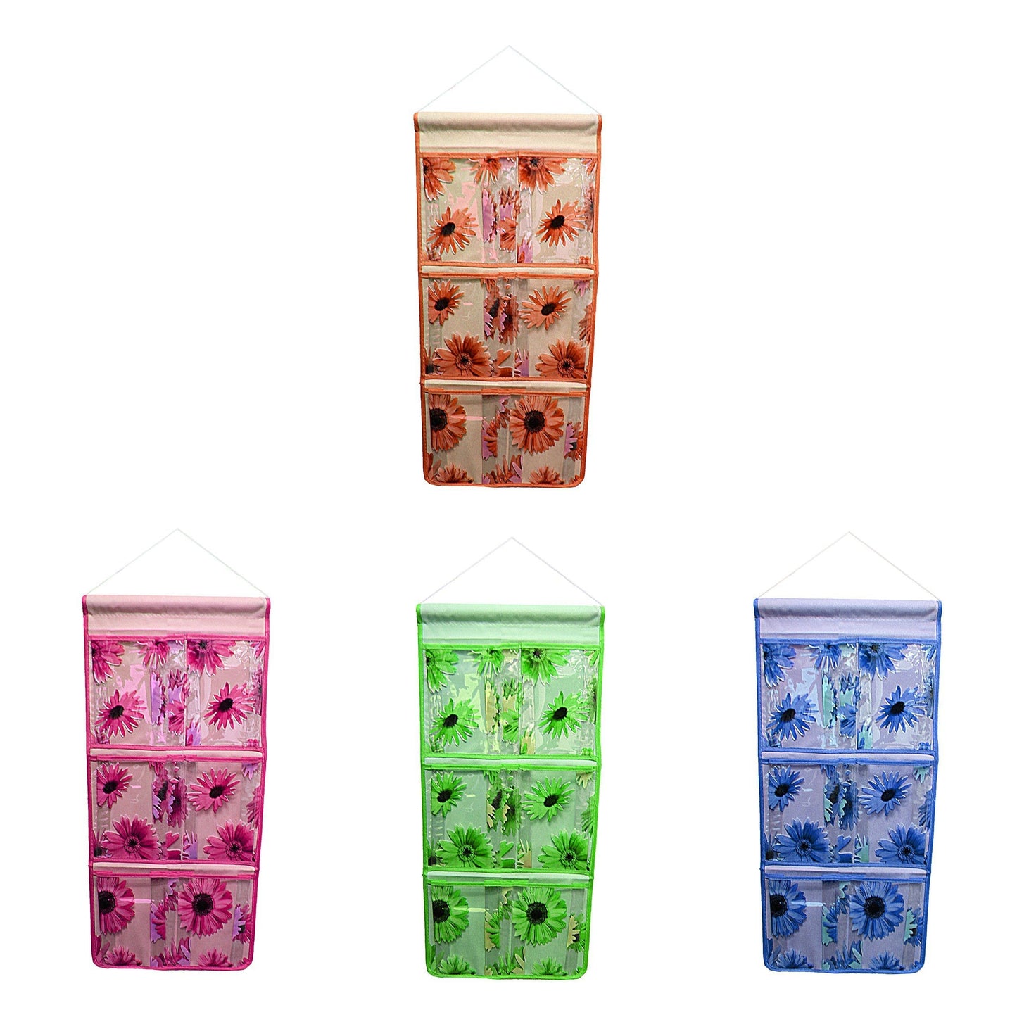 Bathroom Plastic Hanging Sectioned Storage Caddy Assorted Colours 4793