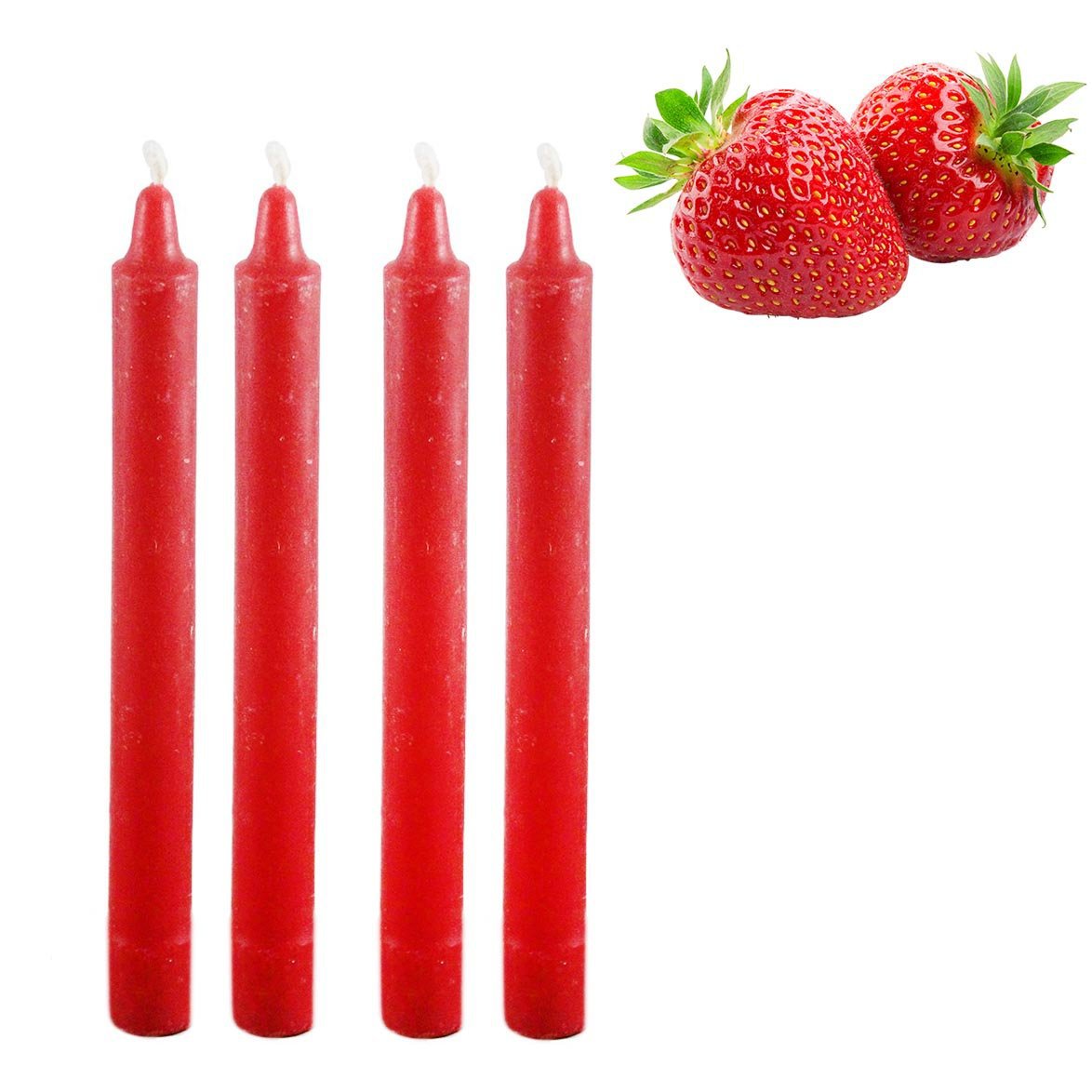 Long Scented Wax Candle Sticks 20cm Pack of 4 Assorted Scents 0229