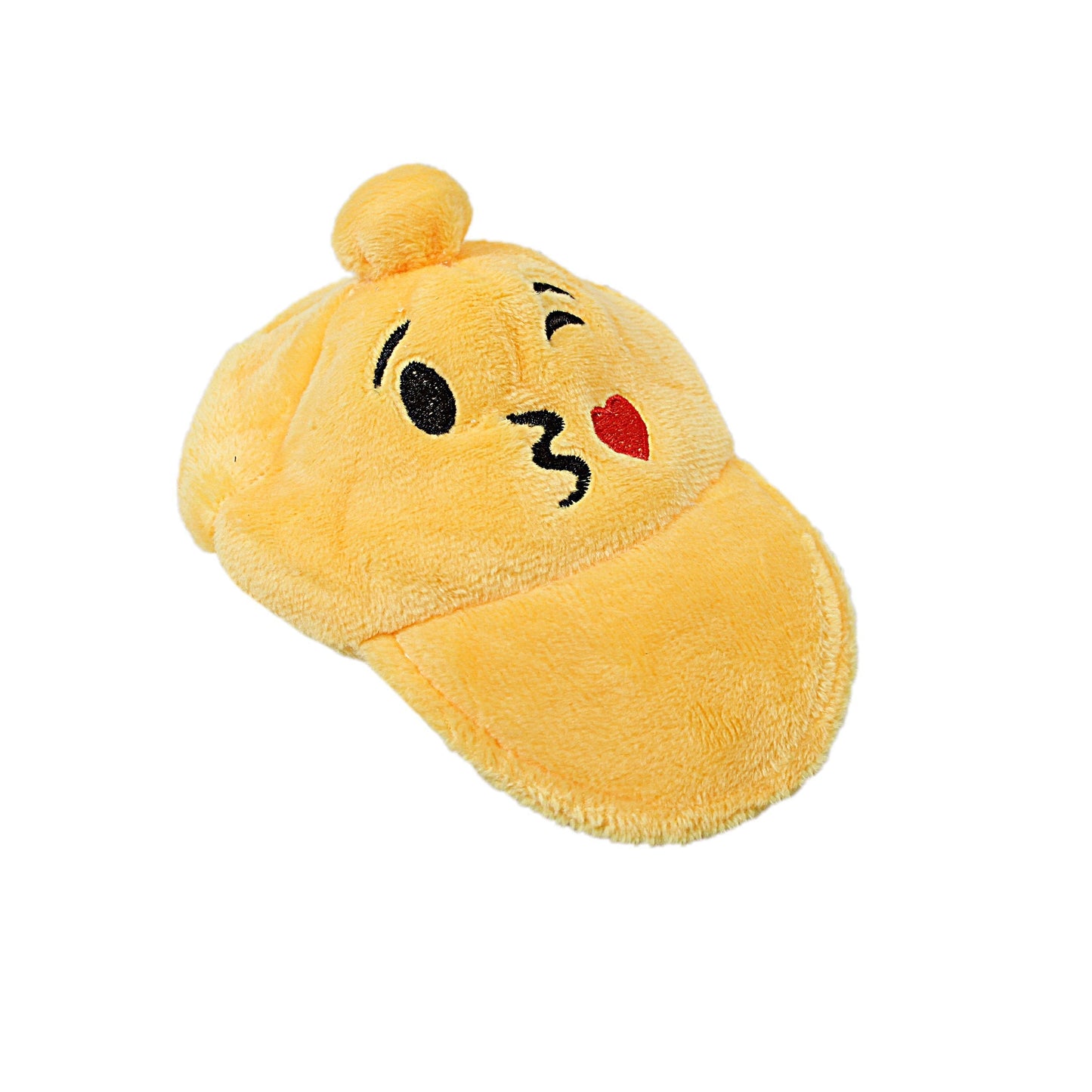 Emoji Soft Hat Cap Shaped Coin Purse 9 cm Assorted Designs 4956