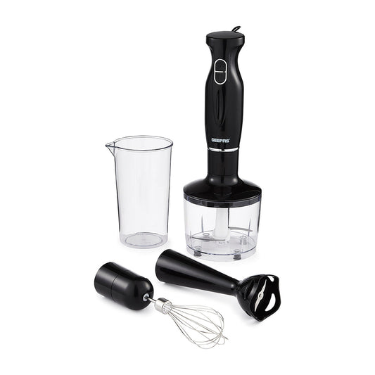 Electric Kitchen 4 in 1 Hand Blender Stick including Whisk 200W Black GHB6144UKBK