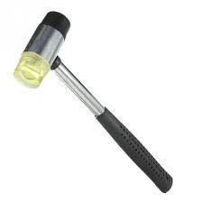 Double Sided Rubber Hammer Mallet with Grip Handle 22cm 6360 A